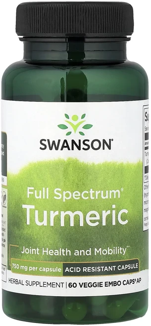 정말좋습니다 Swanson Full Spectrum® 강황 750mg Veggie Embo Caps® 60정 빠르게배송해드릴게요, SwansonFullSpectrum강황750mgEmbo, 1개 - 쿠팡