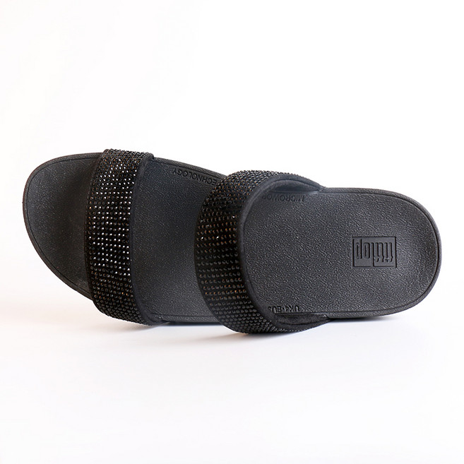 핏플랍 여름 슬리퍼 여성 패션 외출용 진짜 가죽 슬리퍼 수지 장식 해변 게으른 슬리퍼