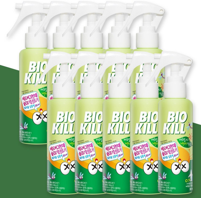 동성제약 비오킬 98ml 여행용 살충제 해충 빈대 베드버그 좀벌레 모기, 10개