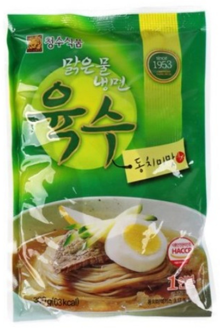 청수 냉면육수 동치미맛, 5개, 300g