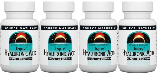 Source Naturals 소스내추럴스 히알루론산 70mg 소프트젤, 4개, 60정 - 쿠팡