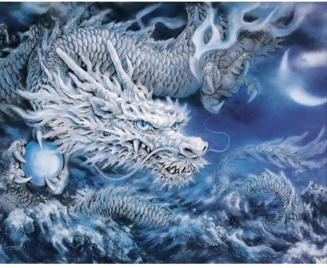 DIY 보석십자수 청룡, 용맹한 수호신 청룡(50×40), 1개