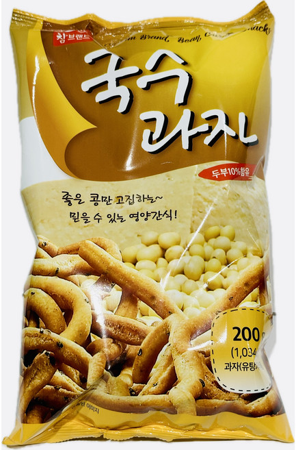 두부로 만든 영양간식 국수과자, 2개, 200g