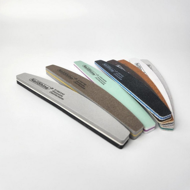 노재 물세척 가능 양면그릿 8종 네일파일 세트, 1개, 혼합색상