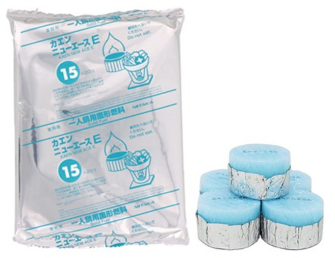 카엔 고체연료 15g 1봉지 20개 캠핑 연료 미니화로, 300g, 1개