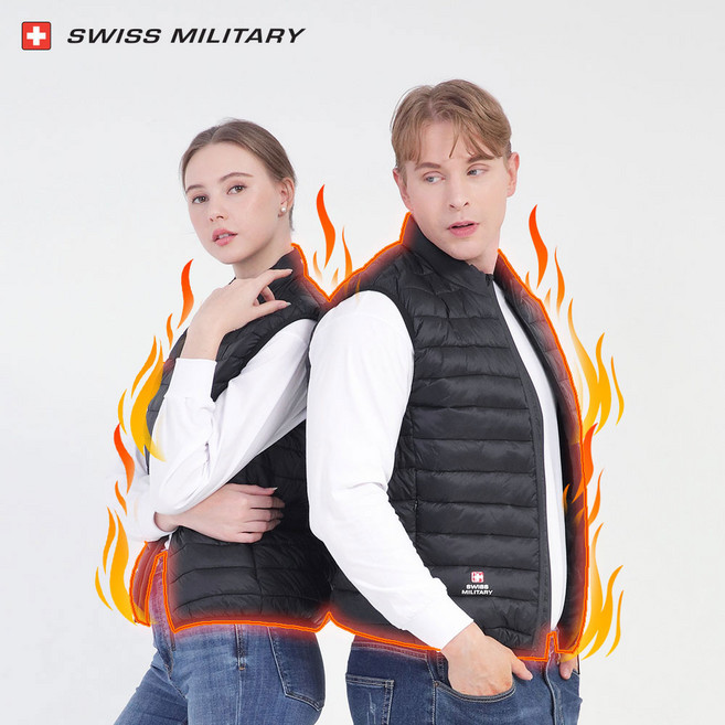 스위스밀리터리 열선조끼 발열 패딩 열 조끼 HIVE-630