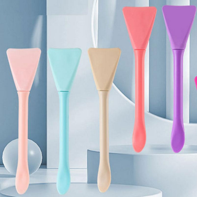 지니홀딩스 스파츌라 실리콘 브러쉬 5P 팩브러쉬 화장품 펴바르기, 5개, 랜덤