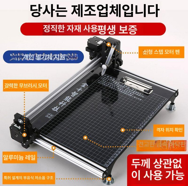 지능형 자동 글쓰기 만능 쓰기 모방 1개 머신, 4모터 서스펜디드 J20 무선 3시스템