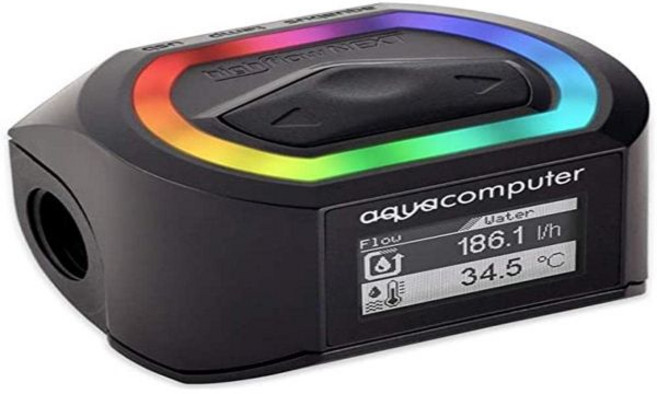 AQUACOMPUTER G1 NEXT RGBPX 플로우 센서 유량 하이 53293, 아쿠아컴퓨터 유량 센서 다음 G1 4, 1개