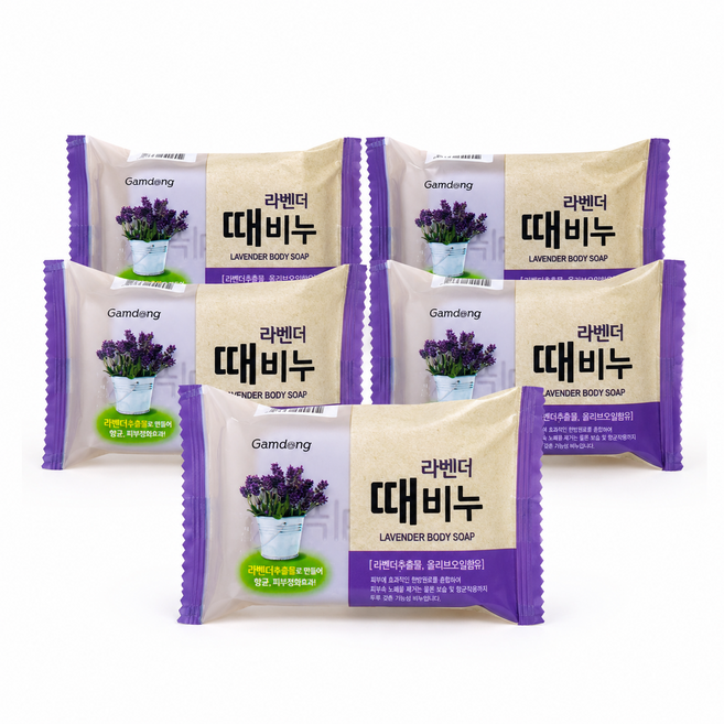 10위 - 라벤더 향수 때비누(150g) 피부정화 올리브오일, 150g, 5개입