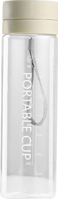 簡約隨行水壺 800ml 透明磨砂運動水壺, 透明灰, 1個