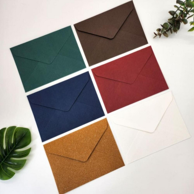 컬러 봉투 다크그린 복권봉투 엽서사이즈 초청장봉투