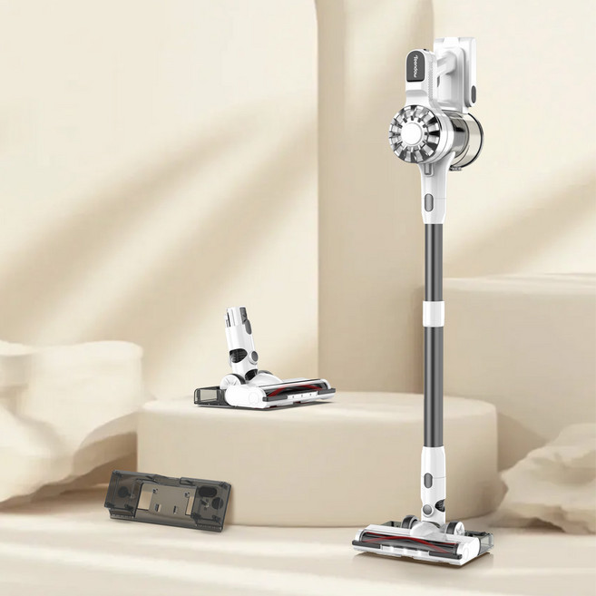 틴도우 차이슨 무선 청소기 흡입력 좋은 진공청소기+다양한 구성품, 화이트