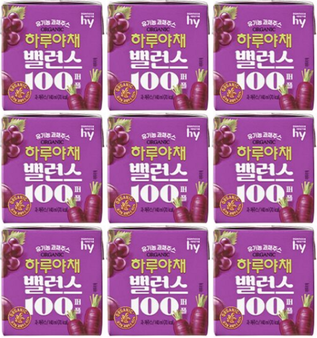 한국야쿠르트 하루야채 밸런스100 퍼플 140ml 6개