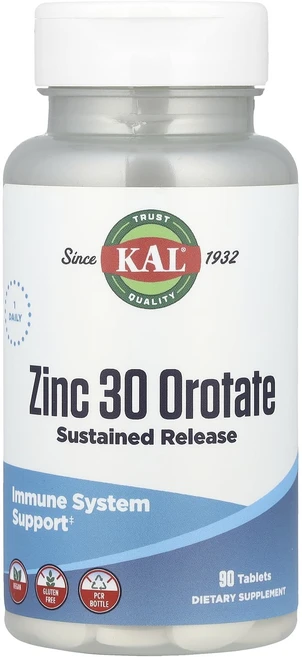 KAL 아연 30 오로테이트 서방형 90정, 6개 - 쿠팡
