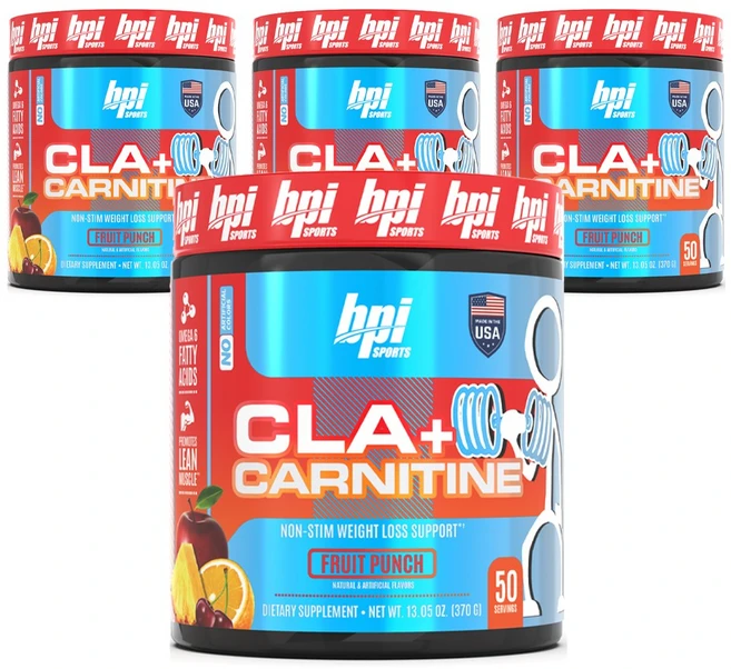 Bpi Sports CLA + 카르니틴 프루트 펀치, 4개, 350g - 쿠팡