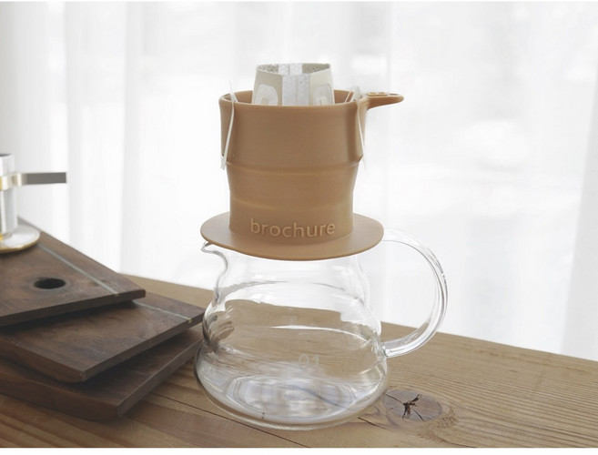 실리콘 드립백거치대 브로슈어 ZIP 드립퍼 드립체어, 민트