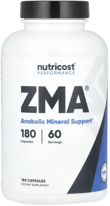 Nutricost 고기능성 ZMA® 캡슐 180정, Nutricost 고기능성 ZMA 캡슐 180정, 1개 - 쿠팡