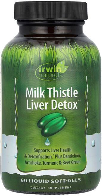 어윈네츄럴 밀크 시슬 간 60 액체 소프트 겔, 60정, 1개