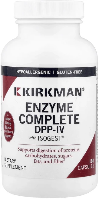 새해 첫좋은선물 Kirkman Labs ISOGest® 함유 Enzyme Complete DPP-IV 캡슐 180정 제대로 할인합니다, KirkmanLabsISOGest함유EnzymeComp, 1개 - 쿠팡