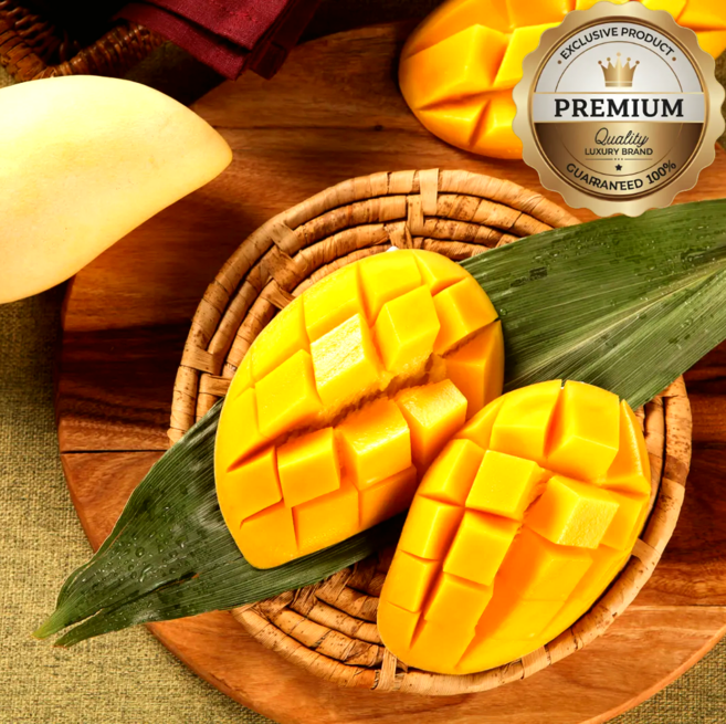 [세계최고품위] 태국직수입 골드 망고 남독마이 열대과일 선물세트 Thailand Namdokmai Gold Mango, 1개, 4kg(8-12수 내외)