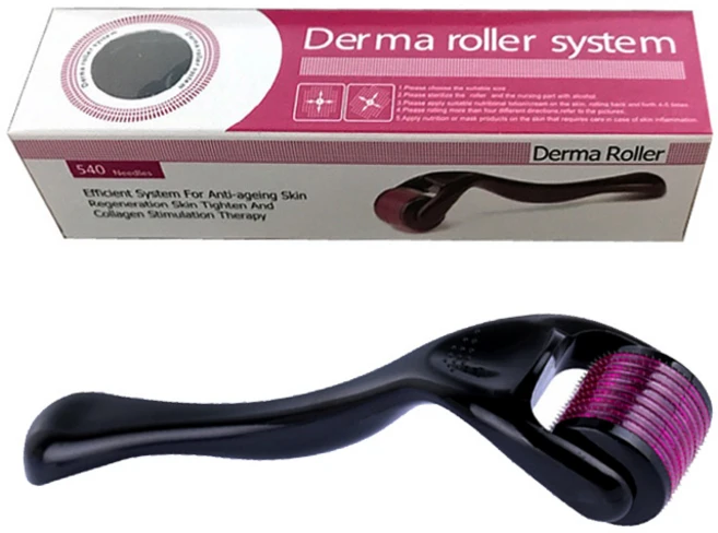 다제이샵 mts 더마 롤러 마이크로 니들 페이스롤러 0.5mm, 1개 - 쿠팡