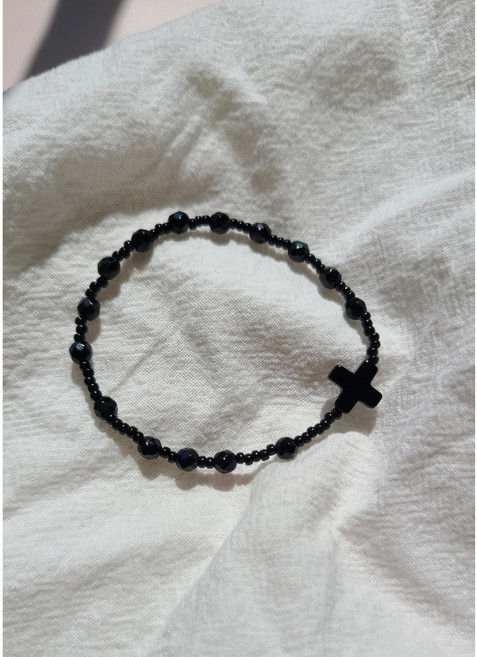 아퀼리나 오닉스 묵주 팔찌, 14cm, 1개