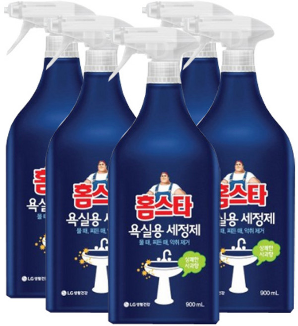 홈스타 욕실용 900ml 분사식 세정제, 5개