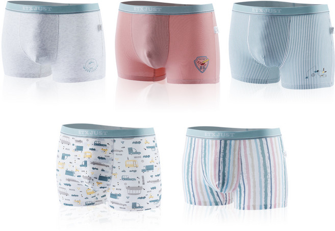 스콕스 남아 주니어 드로즈 사각 팬티 5종 1세트