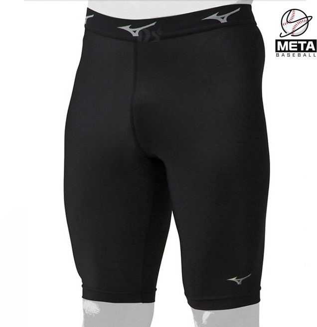 미즈노 바이오기어 슬라이딩 팬츠 남자 레깅스 5부 타이즈 블랙 1909