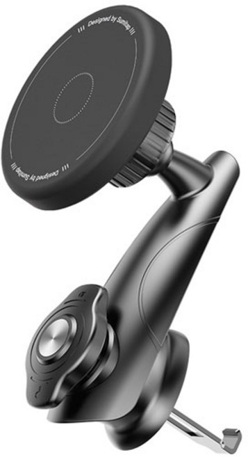 1상2템 차량용 송풍구 초강력 맥세이프 거치대, 블랙, 1개