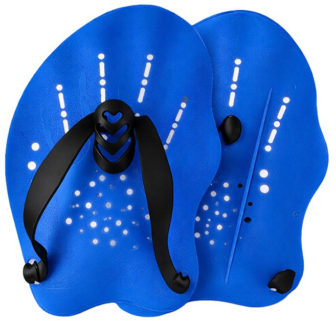 아띠꼴로 수영장인 수영 핸드 패들 핑거 물갈퀴 오리손 훈련 용품, 아쿠아블루