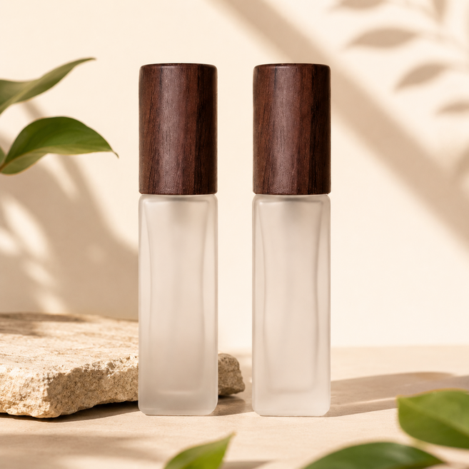 데이더봄 휴대용 유리 향수병 향수공병, 2개, 월넛 10ml