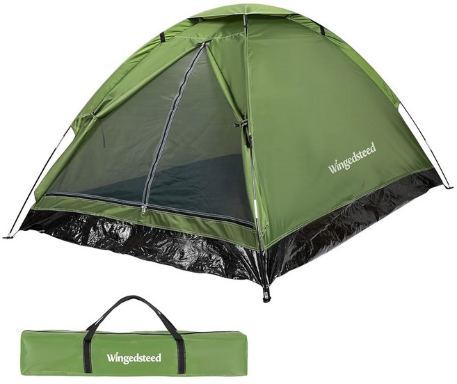 1-2 1인 2인 작은 캠핑 텐트 비 오는 날 하이킹용 Esay는 휴대용 가방이 있는 돔 텐트 배낭 여행용 기본 휴대용 캠핑용 작은 텐트를 설치합니다, 1.Blue