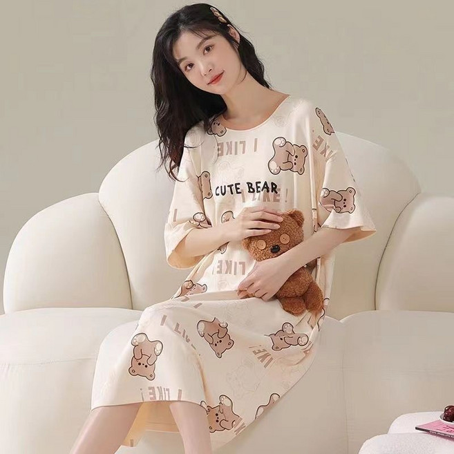中長款睡裙 可愛卡通家居服