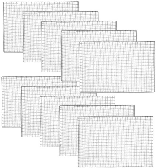 일회용 사각 태망석쇠 (대) 고기망 불판, 10개, 사각태망(대)560x410mm
