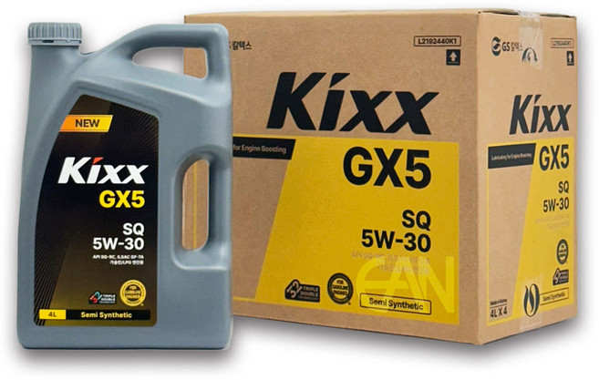 킥스 GX5 SQ 5W30 4L x 4개 1박스 (구 G 5W30) 가솔린 엔진오일, 16L, 1세트