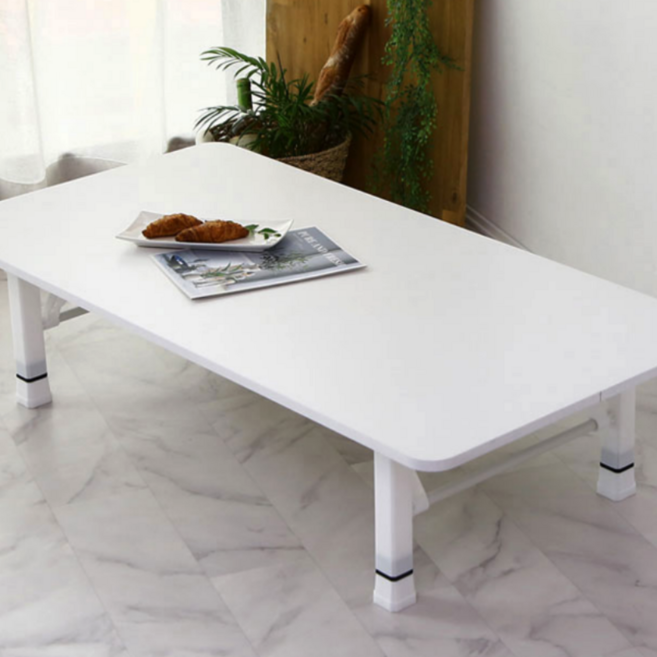 화이트 가정용 단체손님상 예쁜 좌식거실테이블 가족밥상, 화이트펄