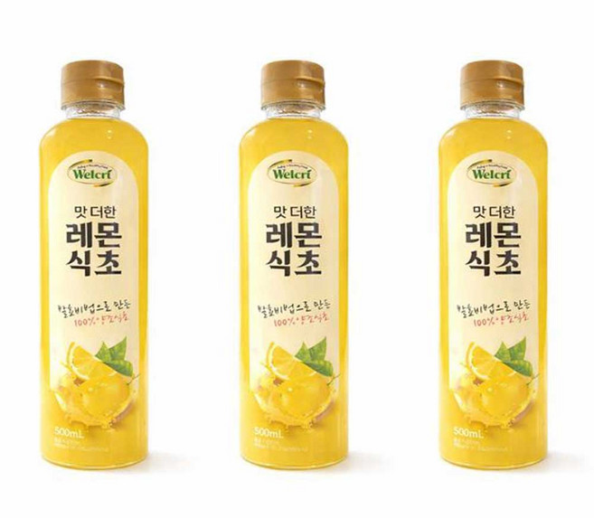 홀렌 맛더한 레몬식초 500ml, 3개