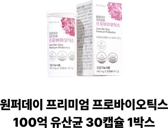 닥터체크 원퍼데이 프로바이오틱스 30캡슐 1박스 1개월분, 1개, 30정