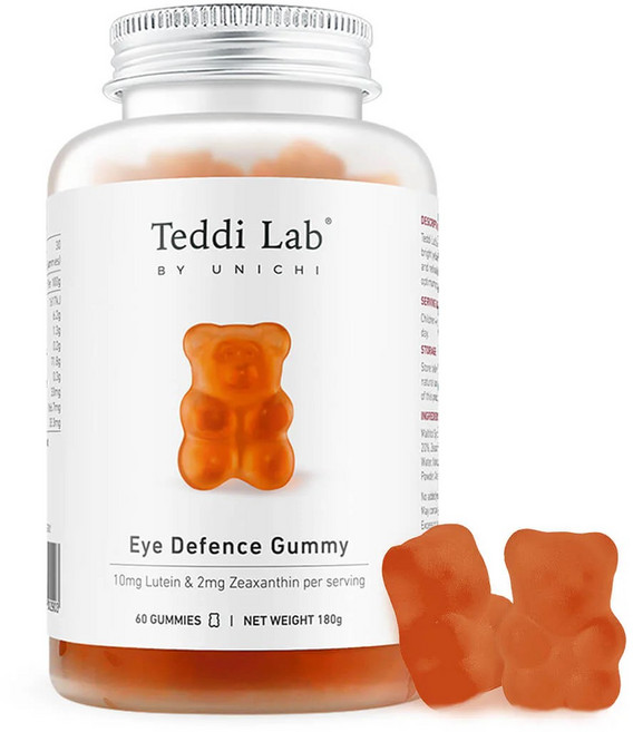 Teddi Lab 葉黃素 小熊軟糖, 180g, 1個