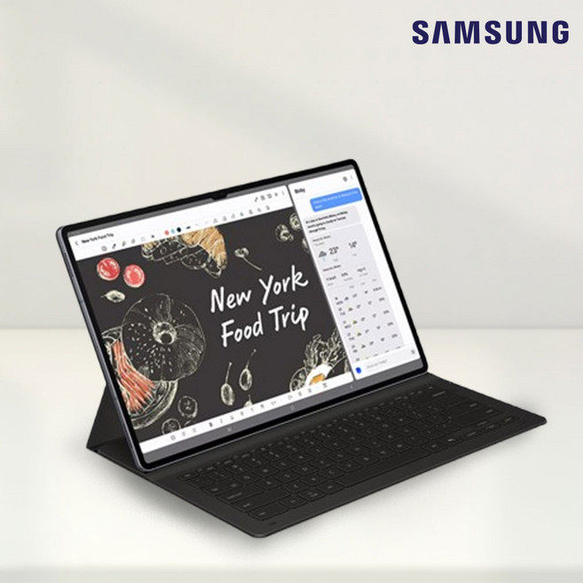 삼성 정품갤럭시탭 S10 FE 플러스 AI 슬림 키보드EF-DX620, 1개, 블랙