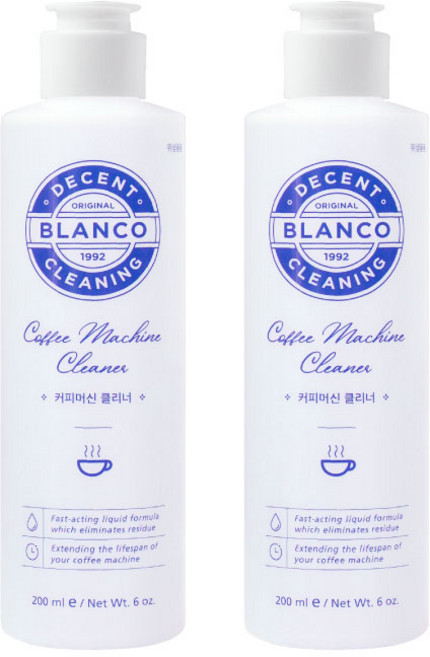 [블랑코클리닝] 커피머신클리너, 200ml, 2개