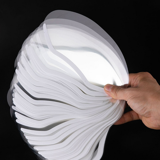 50/100/200매 걸이 겸용 페이스필름 스프레이 페이스캡 얼굴보호 커버 쉴드, 4세트, 50매