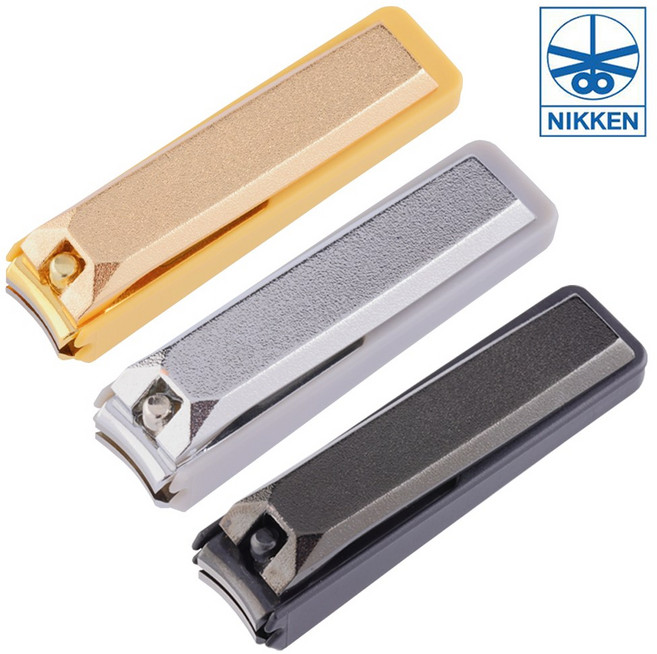 일본 니켄 손톱깎이 71mm 실버 (SB-15SL) 골드 (SB-17GL) 블랙 (SB-15BL) / 케이스 포장, 1개, 니켄 손톱깎이 골드 (SB-17GL)