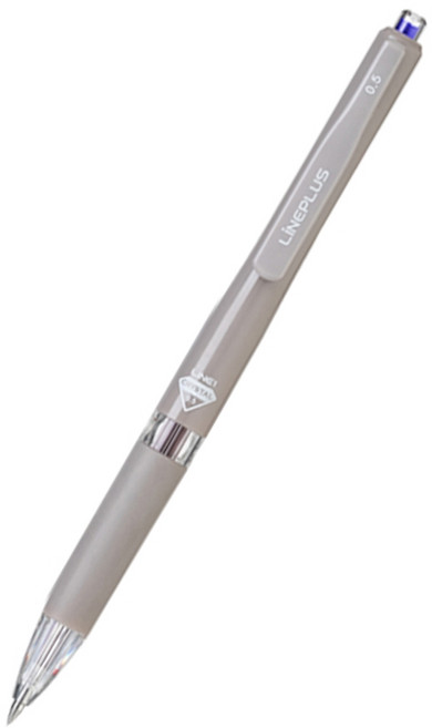라인플러스 라인1 크리스탈 볼펜 0.5mm 레드, 블랙, 1개