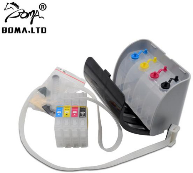 엡손 워크포스 프로 WF-7820 WF-7840 WF-7830 WF-7845 EC-C7000 프린터용 벌크 잉크 시스 시스템 칩 없음 T812 T812XL 812XL, 1) Without chip