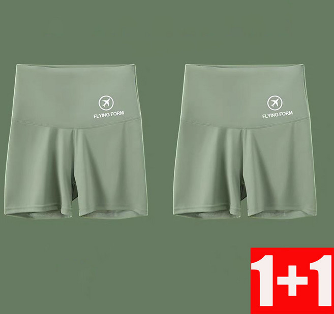 ZIGODAG 1+1 여름용 고탄력 아이스 실크 하이웨이스트 이너 속바지 ZXCYYCD42849