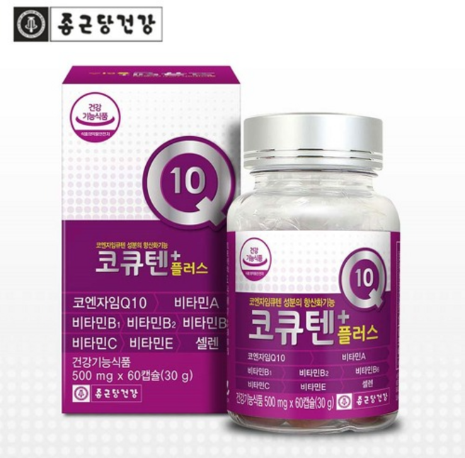 종근당건강 코큐텐플러스500mg x 60캡슐, 1개, 60개