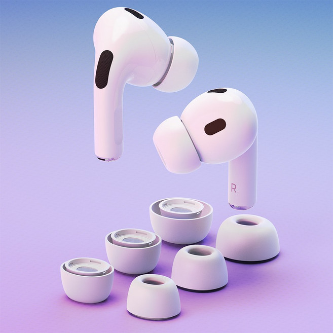 디오핏 에어팟 프로2 실리콘이어팁 (AirPods Pro1세대 2세대 호환가능) S/M/L